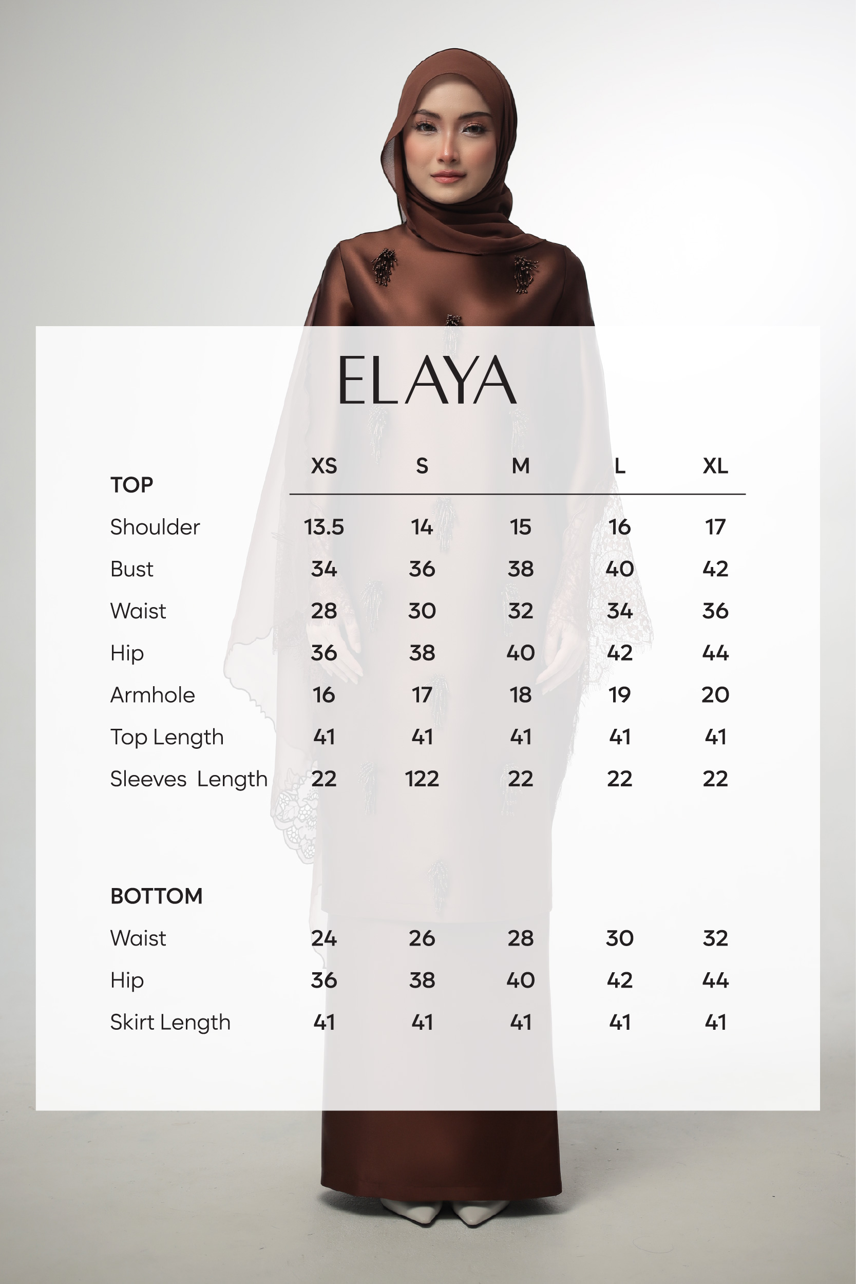 ELAYA IN RICH BROWN