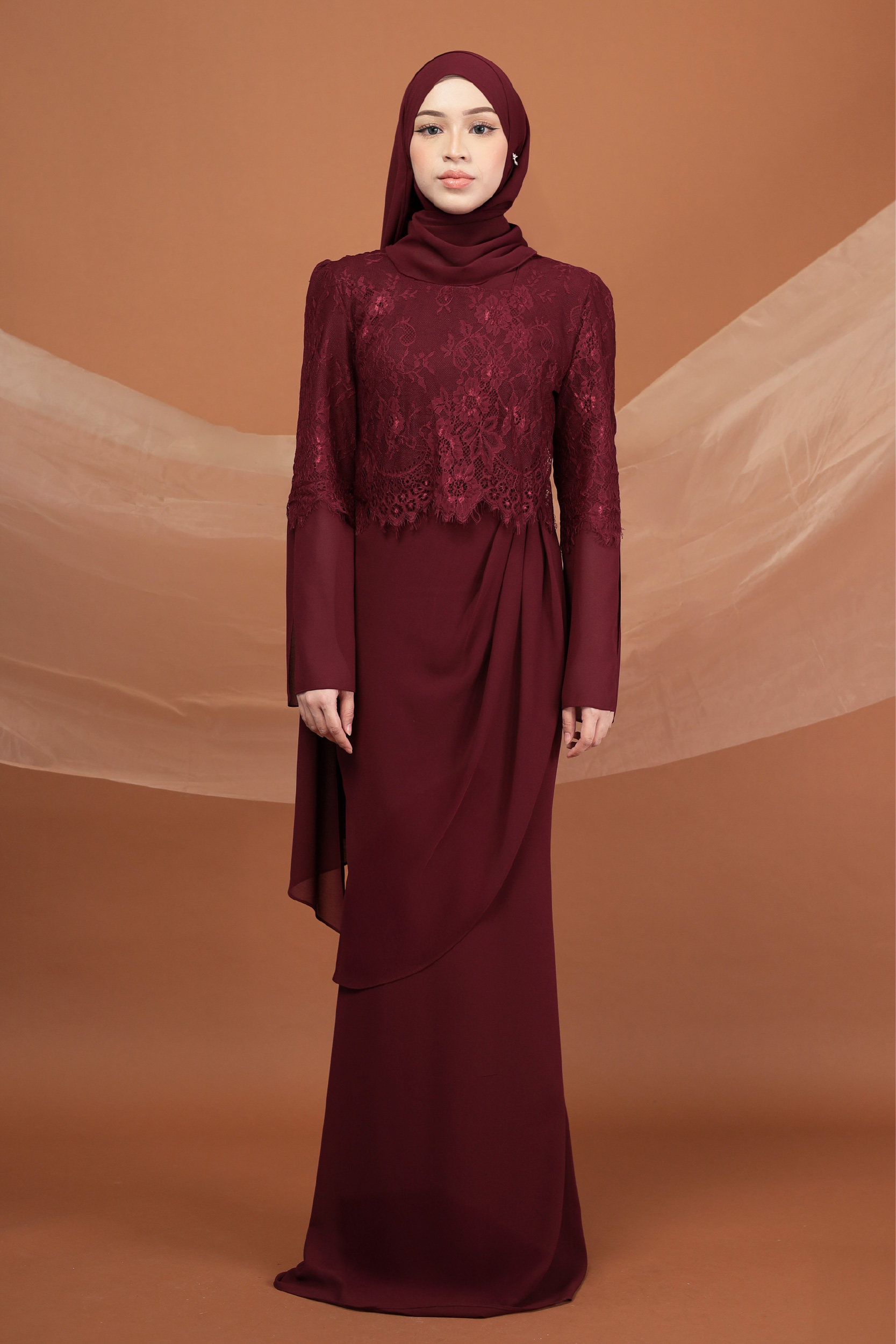 HAZEL IN MAROON