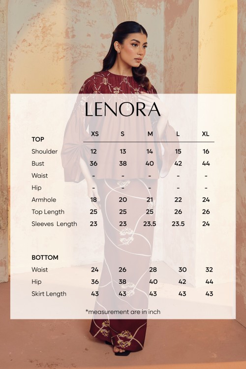 LENORA IN DARK MAROON