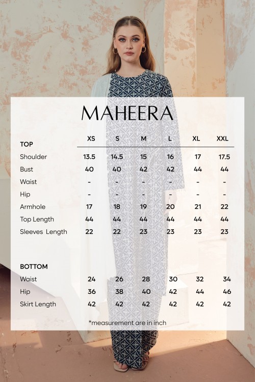 MAHEERA IN TEAL GREEN