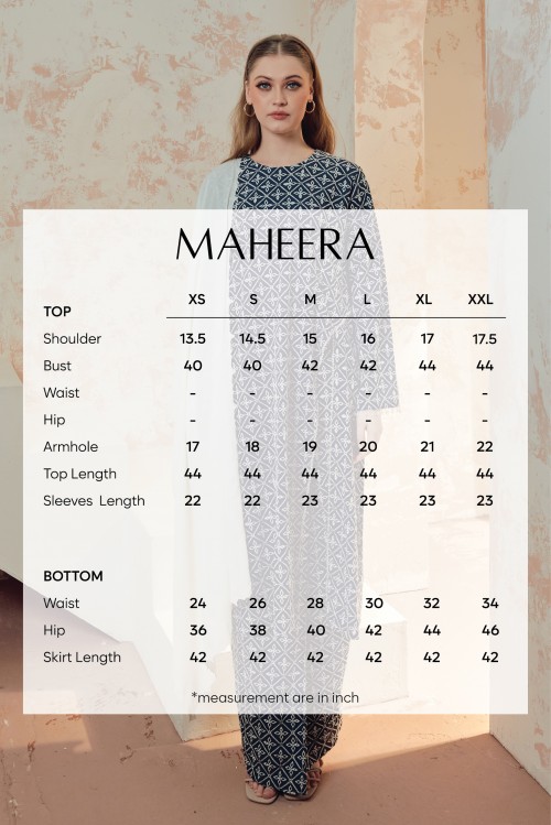 MAHEERA IN TEAL GREEN (WITHOUT SHAWL)