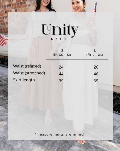 UNITY SKIRT IN VIVID WHITE