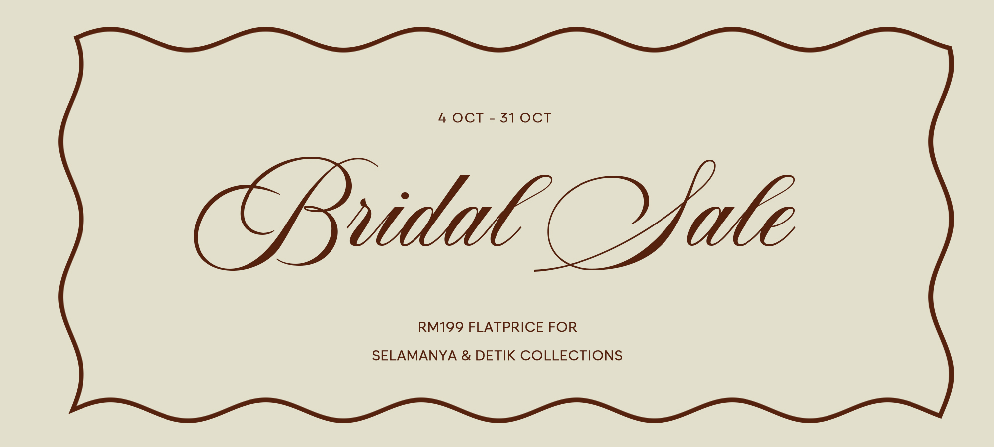 BRIDAL SALE